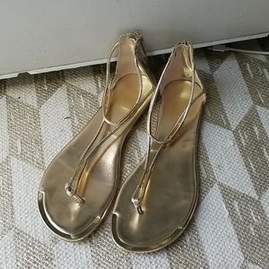 Dolce Vita sandals, gold flats Size 8